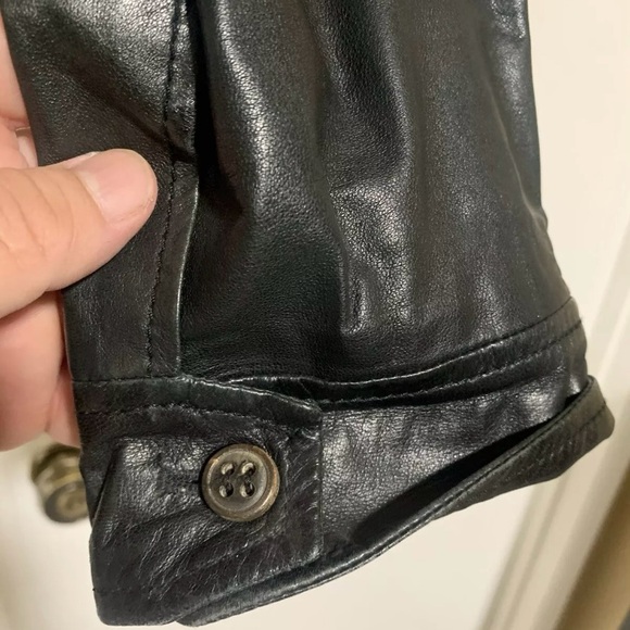 DSQUARED2 LEATHER BIKER JACKET IN SIZE 54 - Picture 8 of 10